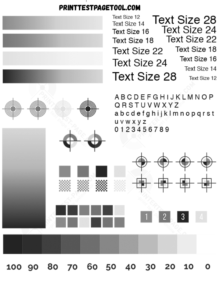 Black & White Test Page