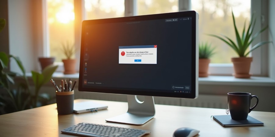 Lexmark printer driver error displayed on computer screen