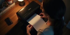 : Clearing paper jam from Lexmark printer