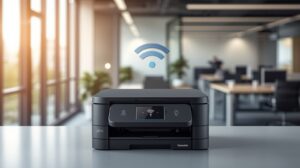 “Lexmark printer connected wirelessly to WiFi network”