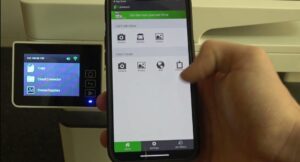 “Document scanned from printer to mobile phone”