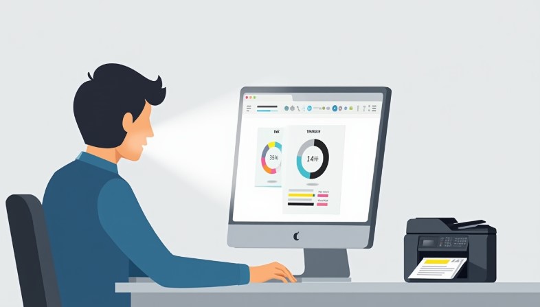 Checking ink and toner levels on a Lexmark printer using printer software