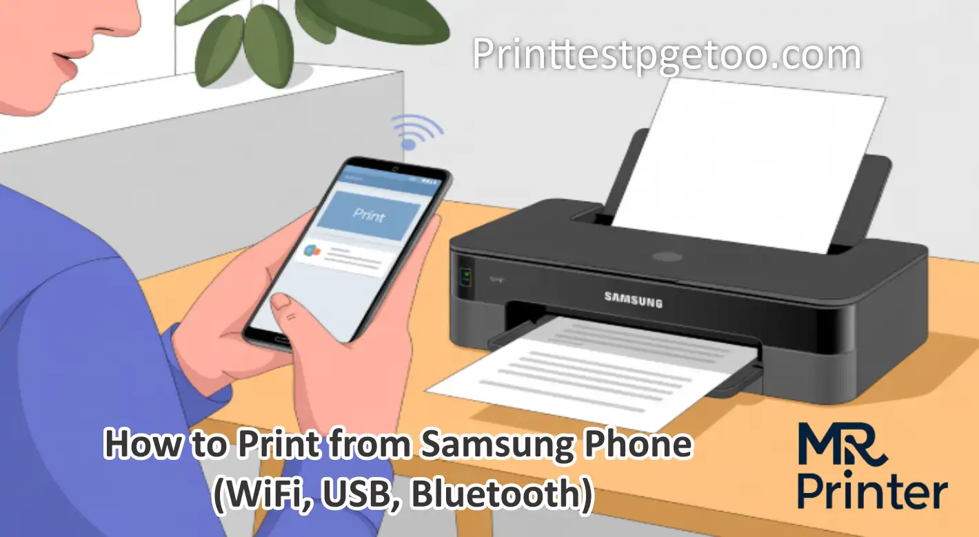 How to print documents from a Samsung phone using a wireless printer