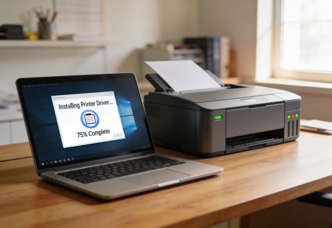 Installing Samsung printer driver on Windows laptop